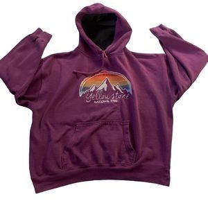 Purple Yellowstone National Park Hoodie by Prairie Mountain Women’s XL